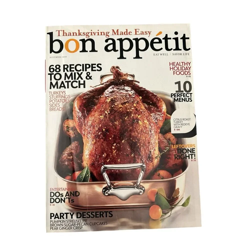 5 Vintage Cooking Magazines Bon Appetit Cook’s Illustrated Food & Family Lot